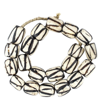 Load image into Gallery viewer, Kenya Barrel Bead B&W