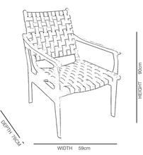 Load image into Gallery viewer, Teano leather Occasional Chair