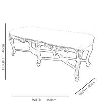 Load image into Gallery viewer, Gustavian Style Bench