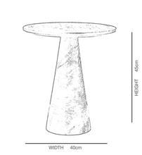 Load image into Gallery viewer, Ellie Marble Side Table - Malachite