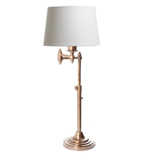 Load image into Gallery viewer, Brass Swing Arm Table Lamp
