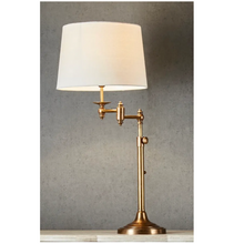 Load image into Gallery viewer, Brass Swing Arm Table Lamp
