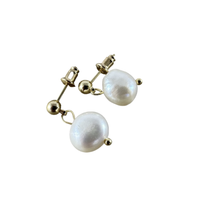 Load image into Gallery viewer, Pearl Studs Gold
