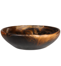 Load image into Gallery viewer, Large Salad Bowl Dark Horn
