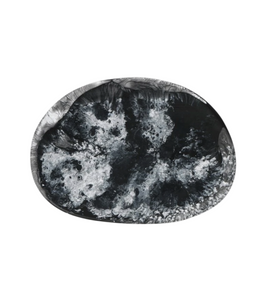 Temple Side Plate  Black Marble