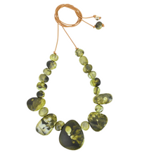 Load image into Gallery viewer, Riverstone Necklace Malachite
