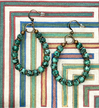 Load image into Gallery viewer, Green Stone Earring
