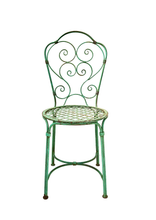 Load image into Gallery viewer, Green Lattice Garden Chair
