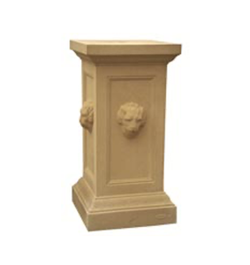 Sandstone Pedestal Lion C2B