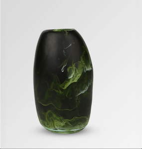 Pebble Vase Malachite