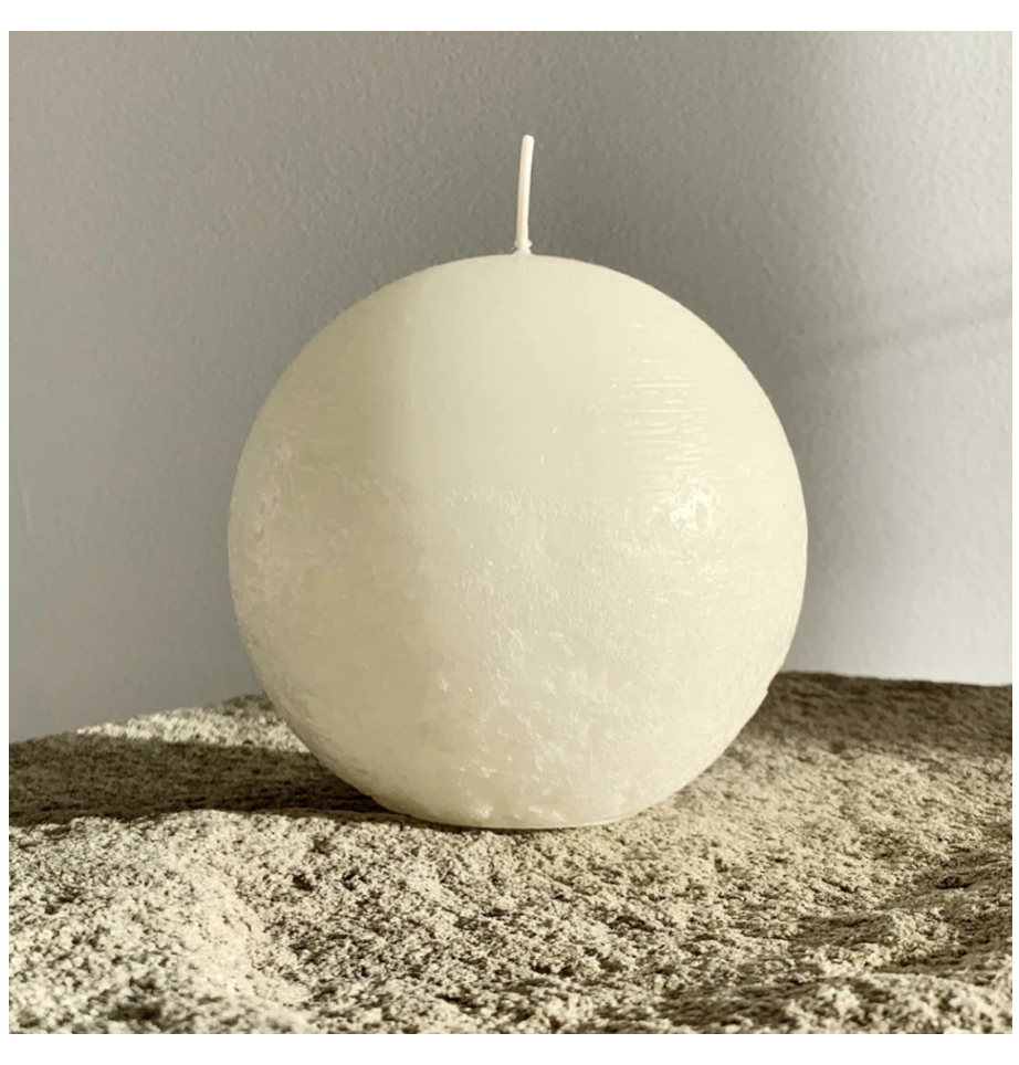 Textured Sphere White Large