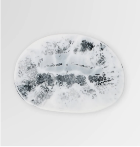 Temple Side Plate  White Marble