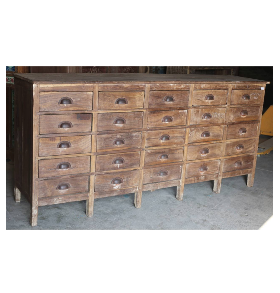 25 Drawer Console
