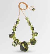 Load image into Gallery viewer, Riverstone Necklace Malachite

