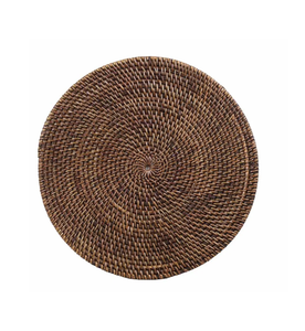 Rattan Round Placemat Brown