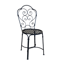 Load image into Gallery viewer, Black Lattice Garden Chair
