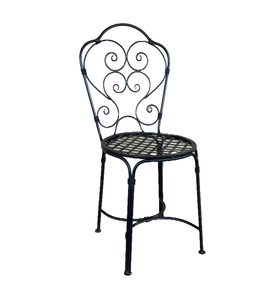 Black Lattice Garden Chair