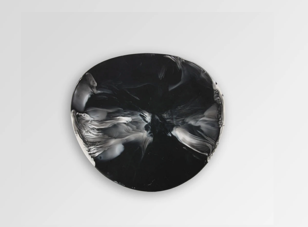 Modern Tribal Side Plate Black Marble