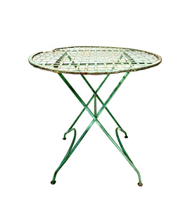 Green Lattice Garden Table