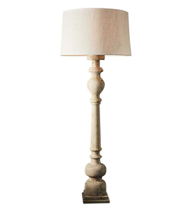 Wooden Pillar floor Lamp