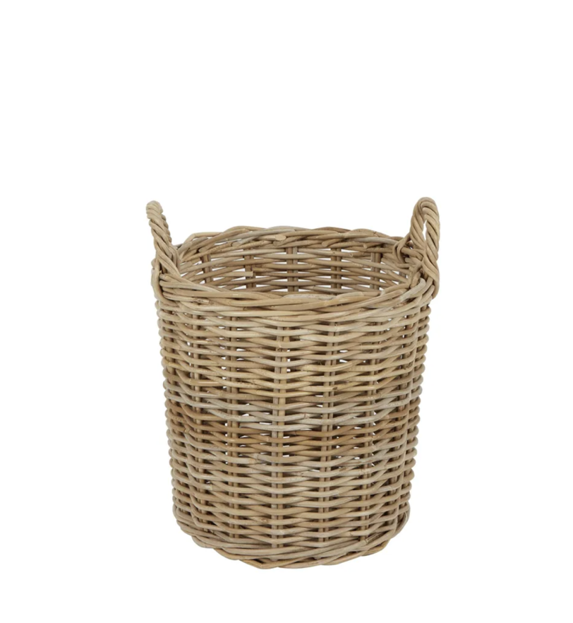 Rattan Basket with Handles - Small