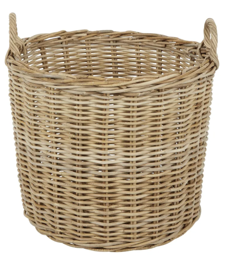 Rattan Basket with Handles - Large
