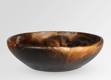 Load image into Gallery viewer, Large Salad Bowl Dark Horn
