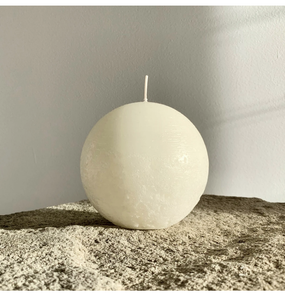 Textured Sphere White Medium