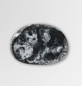 Temple Side Plate  Black Marble